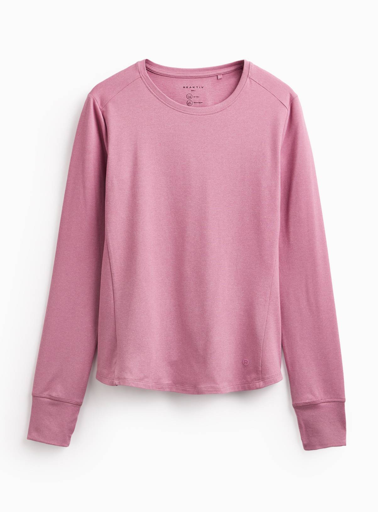REAKTIV Light Pink Long Sleeve Soft Touch Marl Top L - Image 2